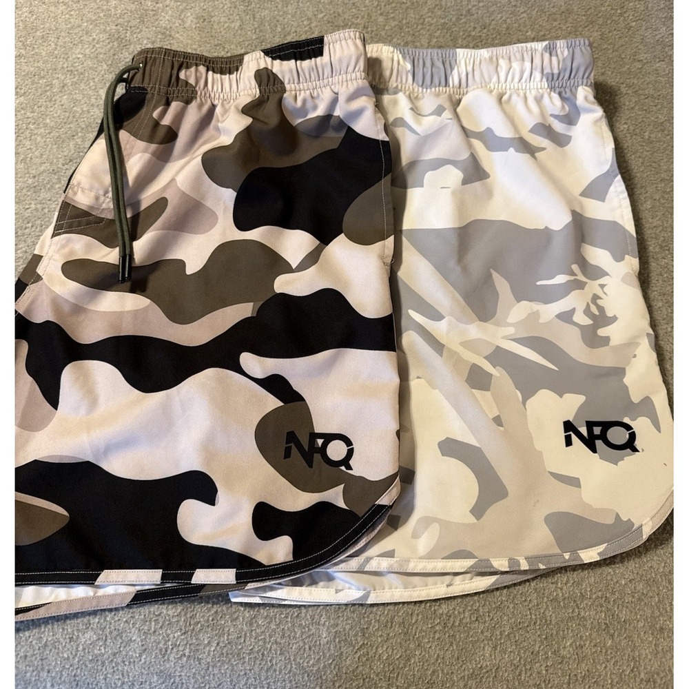 NFQ Shorts LOT Men's XXL Desert Digital Camo Tactical Gym Run Training 6"